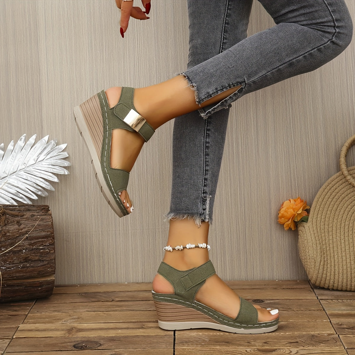 Sandale Elya haute à talon confort de 6 cm