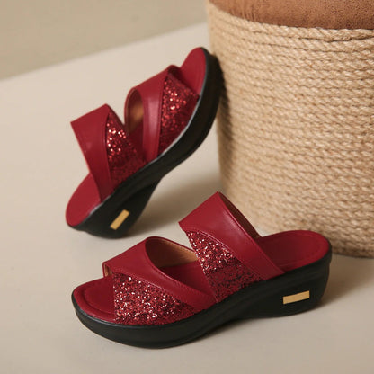 Sandale Geneve à semelle platforme confort