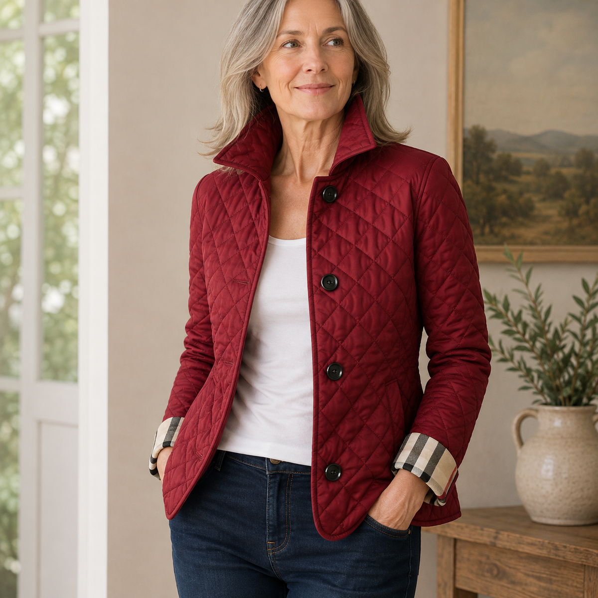 Veste Eleanor Whitmore Rouge Bordeaux